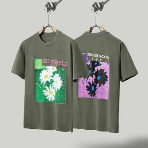 Astroworld Festival Flower Greenish Shirt