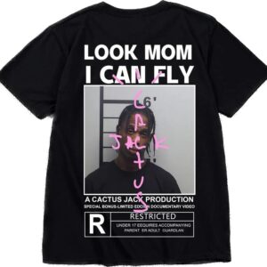 Cactus Jack Look Mom I Can Fly Shirt Black